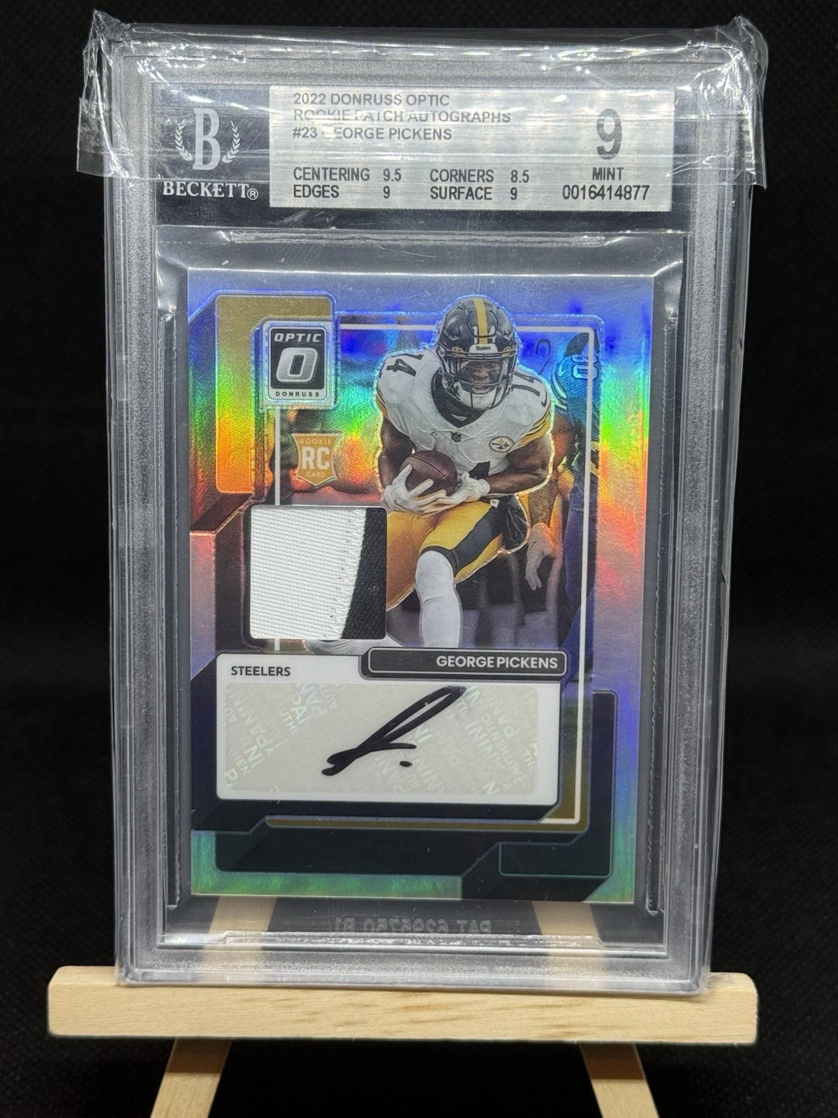 George Pickens Panini Donruss Optic Rookie Patch Autographs #RPAGP Base