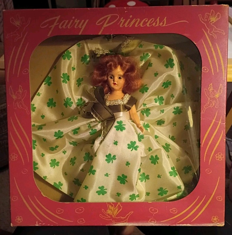 NOS Vintage Debby Doll Fairy Princess #612 Ireland Sleepy Eyed Orgl Box 