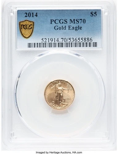 2014 American Gold Eagle 1/10 oz — photo from another recent sale