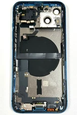 Apple iPhone 13 6.1" 2021 Blue Rear Back Case Frame Good Glass Original Grade C