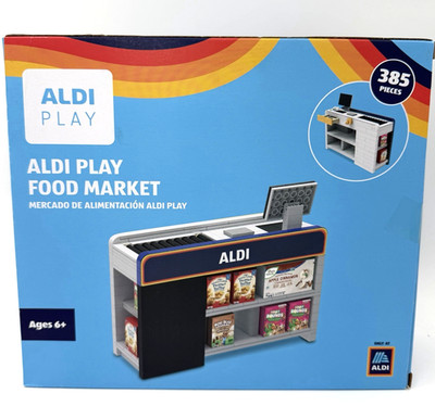 Aldi Play Food Market Building Blocks Toy 385 Pieces NEW