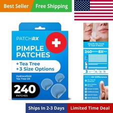 Pimple Patches for Face 240 Patches, Hydrocolloid Acne Patches with Tea Tree ...