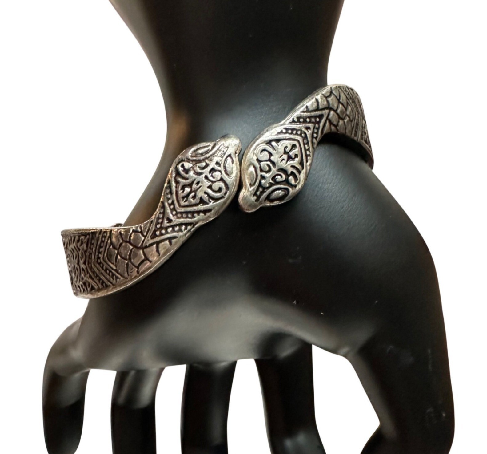 2 Snake Serpent Head Interlocking Hinged Clamper … - image 1