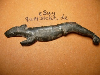 antike römische zoomorphische Applike Raubkatze? AE 79 96 mm 13 94 g (CA6109)