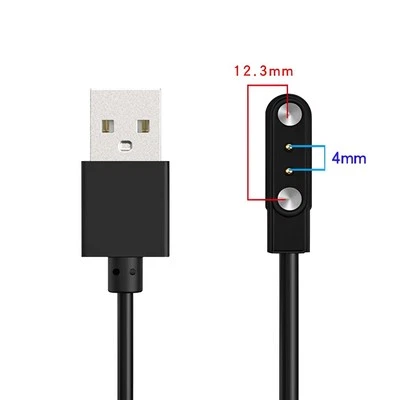 MITCOMM USB Ladekabel Für Xiaomi Haylou Solar LS05 Smart Watch 2 polig Magnetisch 4mm