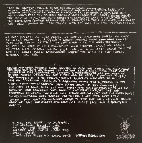 ΕΝ ΨΥΧΡΩ / KYFFPACK 7” VINYL GREEK CRUST PUNK HIBERNATION UNFIT EARTH EN PSYCHRO - Picture 8 of 9