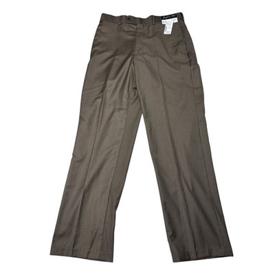 Joseph & Feiss Men's Dress Pants Size 34x32 Brown Flat Front New $69.99