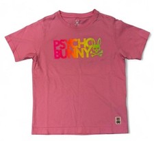 Psycho Bunny Sheffield Foil Tee Neon Flamingo Kids Size Medium 10 - 12 years