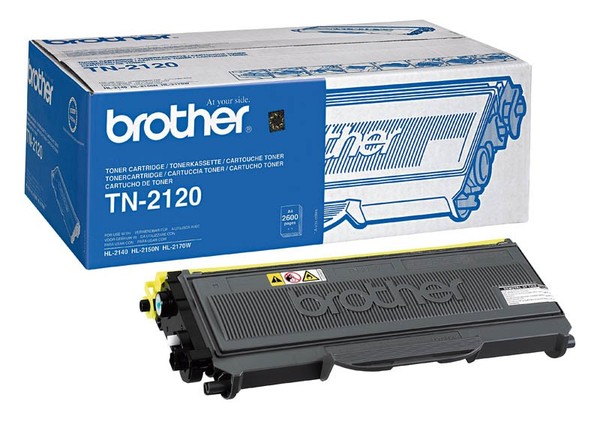 Schwarzer Original Toner TN-2120 FüR Brother TN2120 - 2600 Seiten Black Schwarz-image