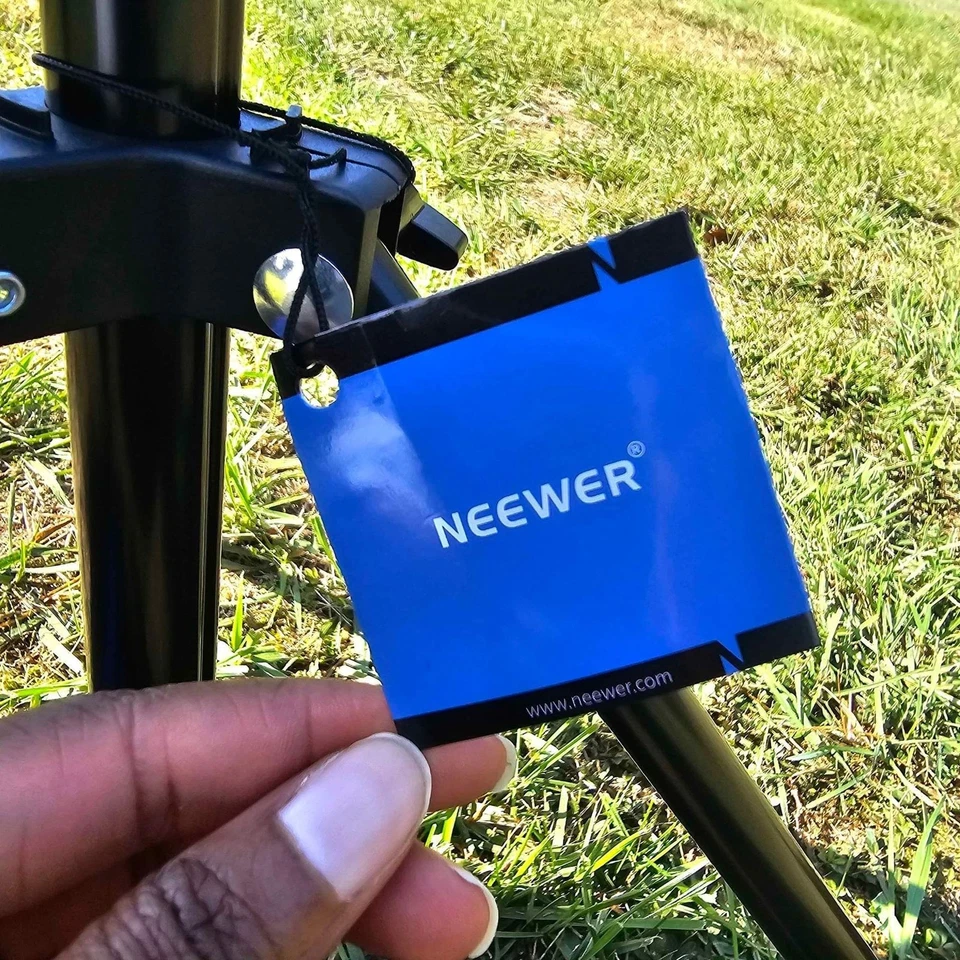 Nuevo Kit de Fondo y Soporte de Muselina Gris Fotografía Neewer Foto 2 de 4