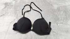 Victoria's Secret 36B Black Bombshell Add 2 Cups Smooth Push Up Bikini Top NWT