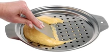 Stainless Steel Spaetzle Maker Lid with Scraper Traditional German Egg Noodle