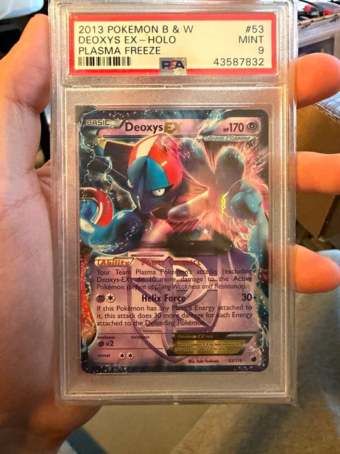 Deoxys EX 53/116 Plasma Freeze Holo PSA 9 2013 Pokemon TCG Psychic 170HP