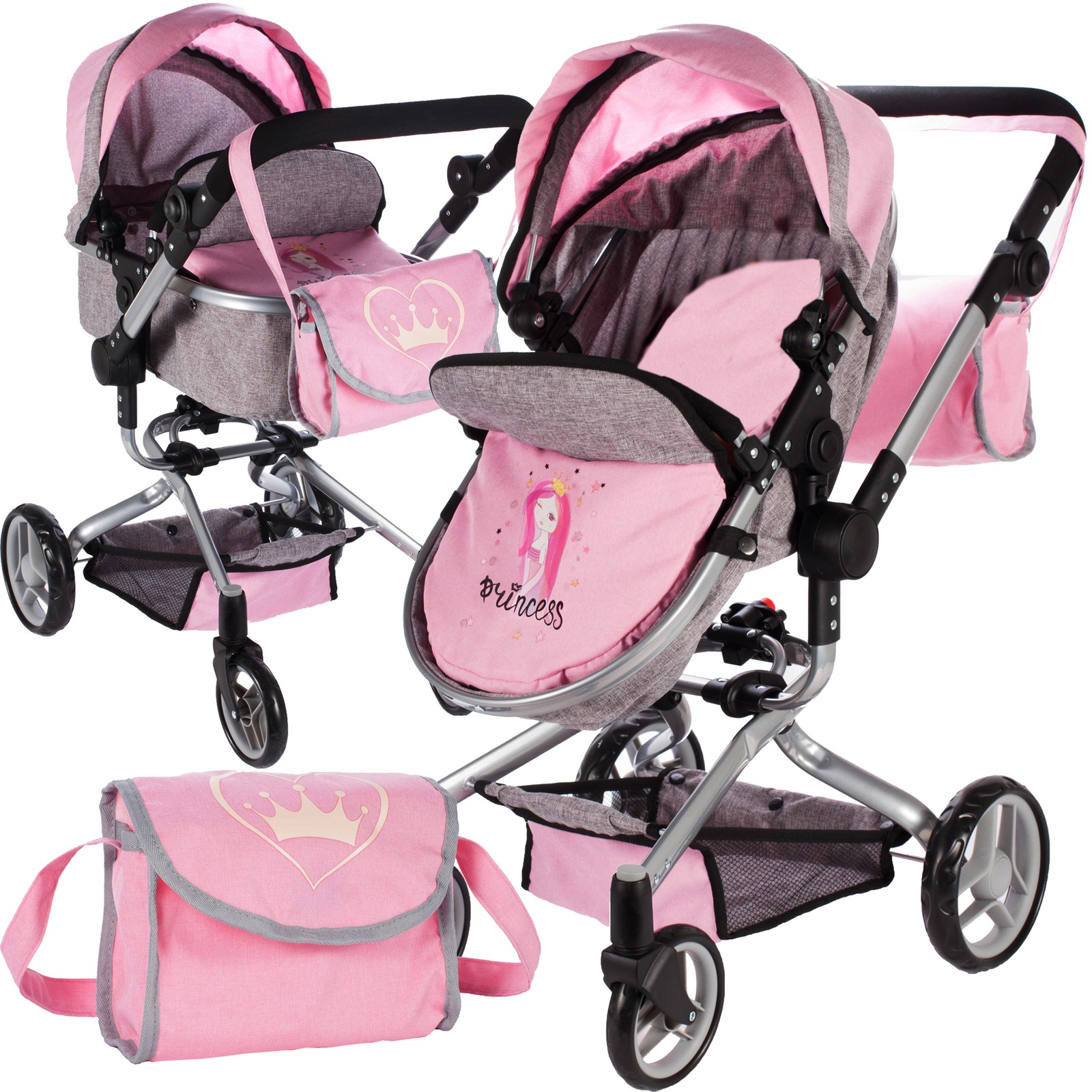 Passeggino per bambole MalPlay Little Princess