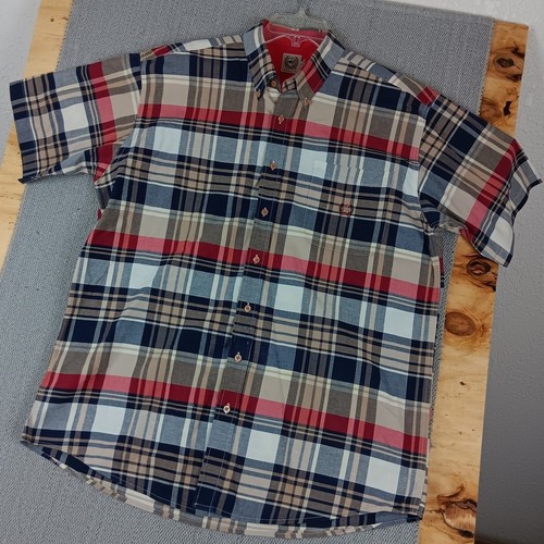 Vtg Cinch Shirt Mens Large Plaid Multicolor Western Cowboy Outdoors - Picture 2 of 10