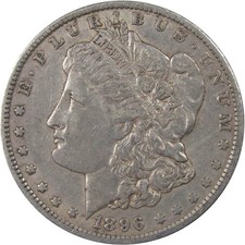 1896 O Morgan Silver Dollar VF Very Fine $1 Coin Collectible