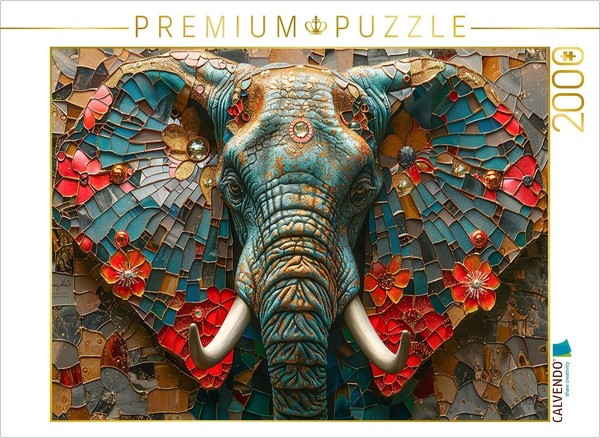 Calvendo Puzzle A Motif From The Calendar Elefantastisch | 2000 Pieces, Finished-image
