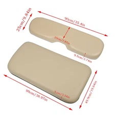 LABLT Tan Front Seat Cushion W/Hardware For 94-2013 EZGO Medalist TXT Golf Cart