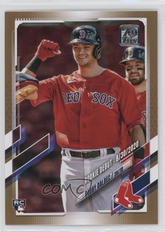 2021 Topps Update Rookie Debut Gold 1595/2021 Bobby Dalbec #US212 Rookie RC g0d