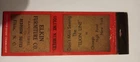 Elkin Furniture Co Elkin NC Matchcover Lot 1010 No Tariff Fee