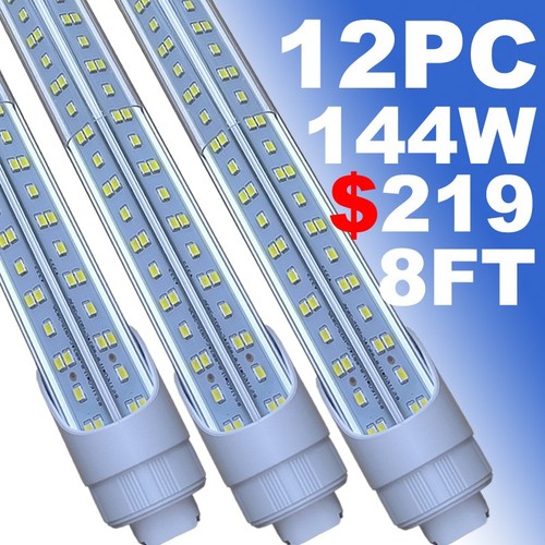 T8 8FT R17D HO Led Tube Light Bulbs 144W V Shaped 8' Led Shop Light ...