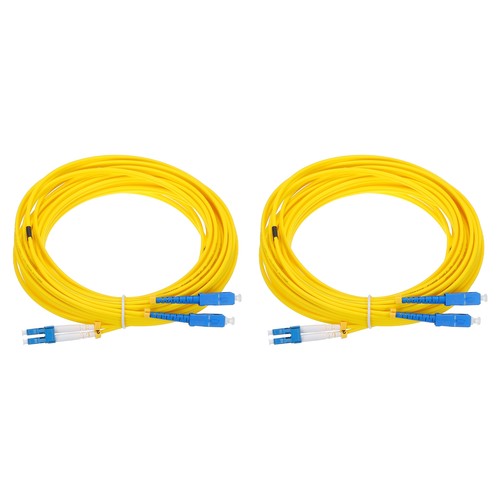 10M/32.8Ft Single-Mode Duplex Fiber Optic Patch Cable LC-SC/UPC,2 Pack ...