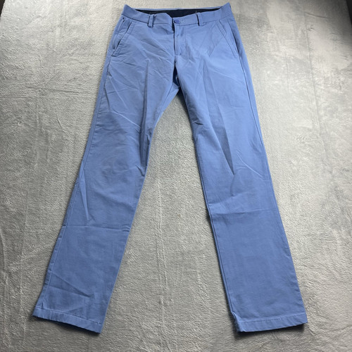 Vineyard Vines Hose Herren 28x32 On The Go OTG Performance hellblau khaki Golf