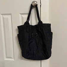 Marc Jacobs Black Nylon Quilted Tote Bag