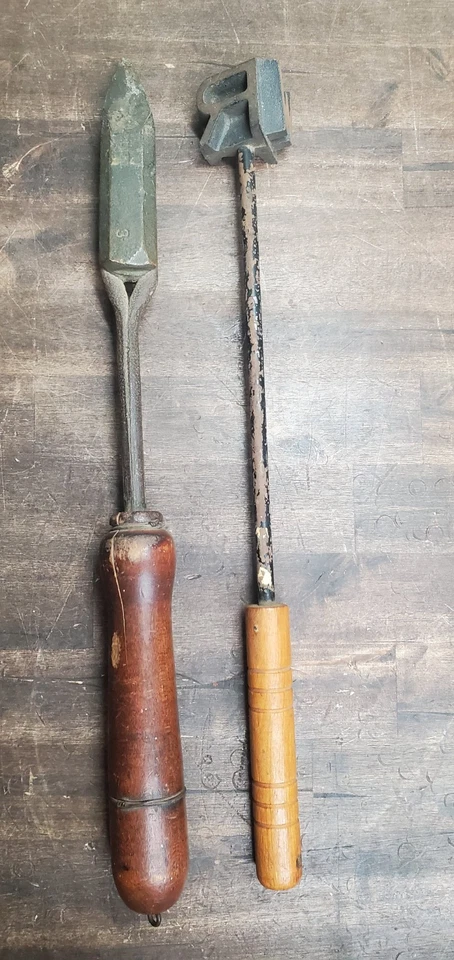 老式铸铁铁匠牛品牌铁加古董铜焊 — 第 2/4 张图片