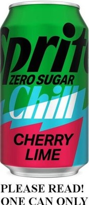 Cherry-Lime Sprite ZERO Chill 2025 FULL NEW 12oz Can Coca-Cola Limited Edition