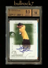 2001 UD SP Authentic Golf Stars DAVID DUVAL  /900 RC Auto BGS 9.5/10 #2467