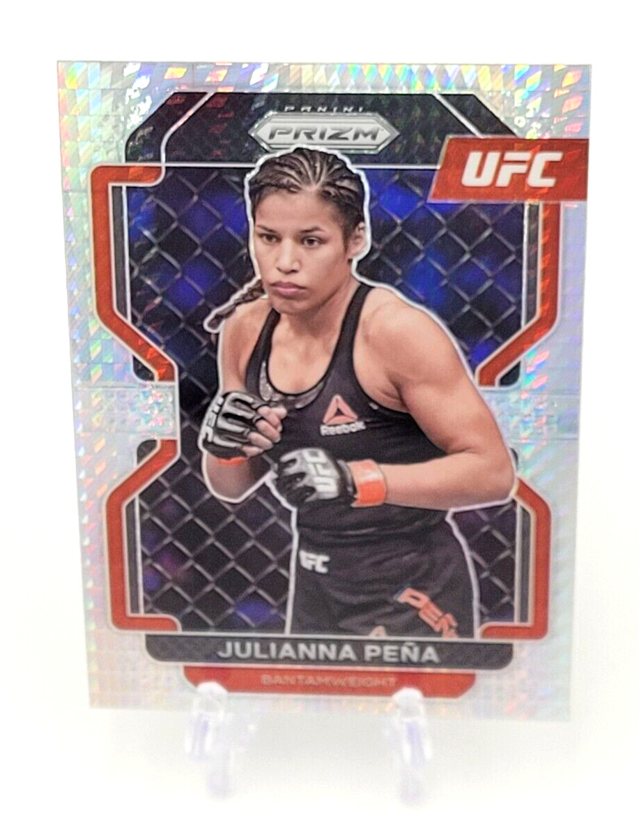 2022 Panini Prizm UFC Julianna Pena Hyper Prizm #146 MMA Trading Card