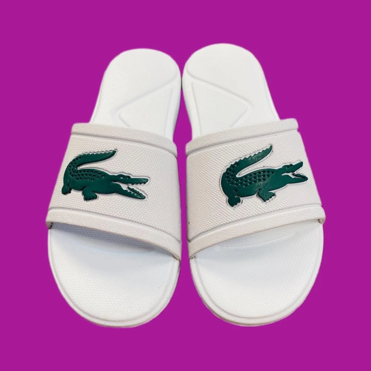 Lacoste clearance green sliders