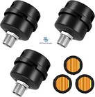 3 PACK Pond Aeration Compressor Intake Muffler Filter - For Piston & Rotary Pump