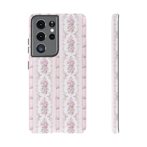 Blush Pink Rose Floral Phone Case, Soft Romantic Flower Cover | X76 - 第 253/270 張圖片