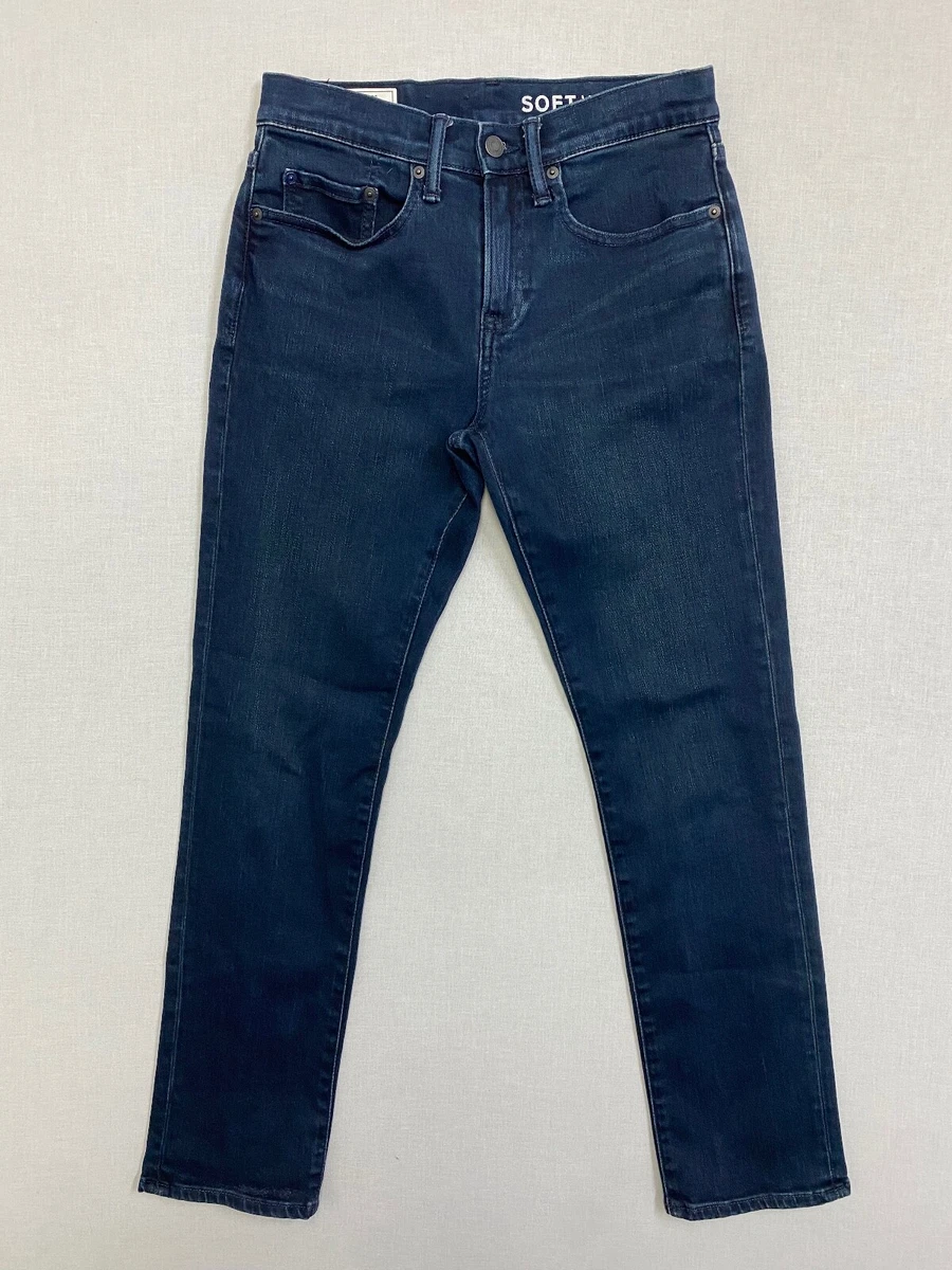 Gap jeans size 28 men soft wear slim 28x30 dark blue low rise