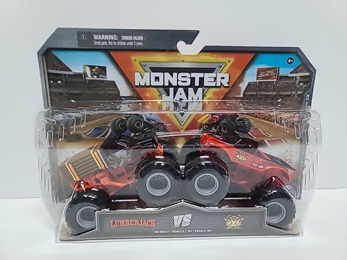 2024 Monster Jam Serie Monster Trucks 1:64 DOPPELPACK - HOLZJACK vs AXE