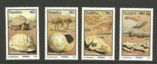 Namibia - Fossilien Satz postfrisch 1995 Mi. 789-792 - 第 1/1 張圖片