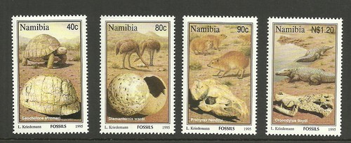 Namibia - Fossilien Satz postfrisch 1995 Mi. 789-792 - Afbeelding 1 van 1