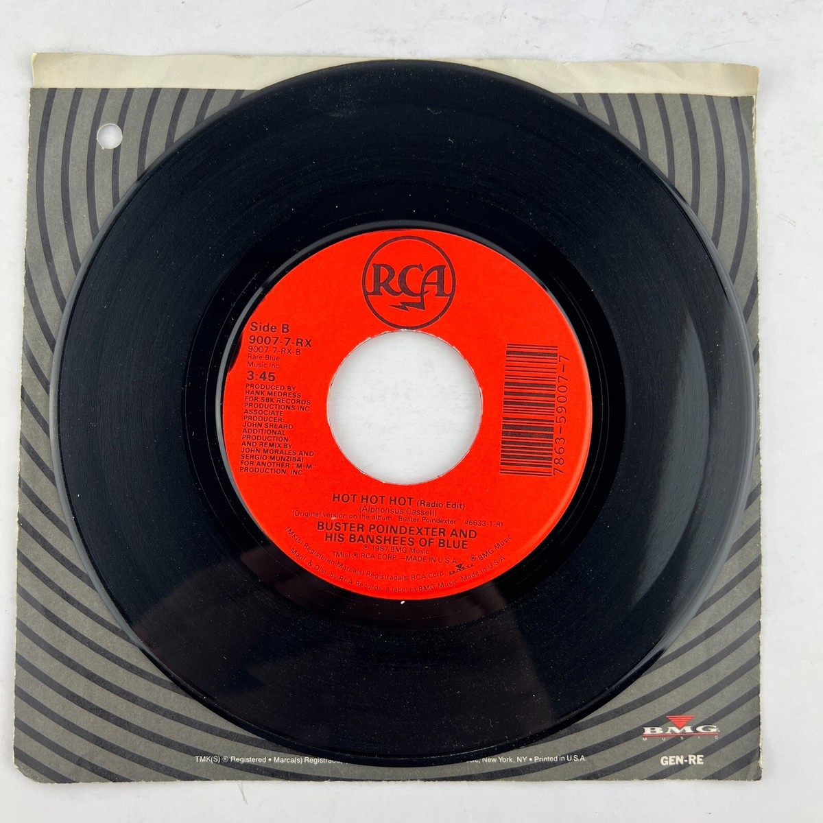 Buster Poindexter And His Banshees Of Blues: Hot Hot Hot: Cassette Single Buster Poindexter And His Banshees Of Blues: Hot Hot Hot: Cassette Single