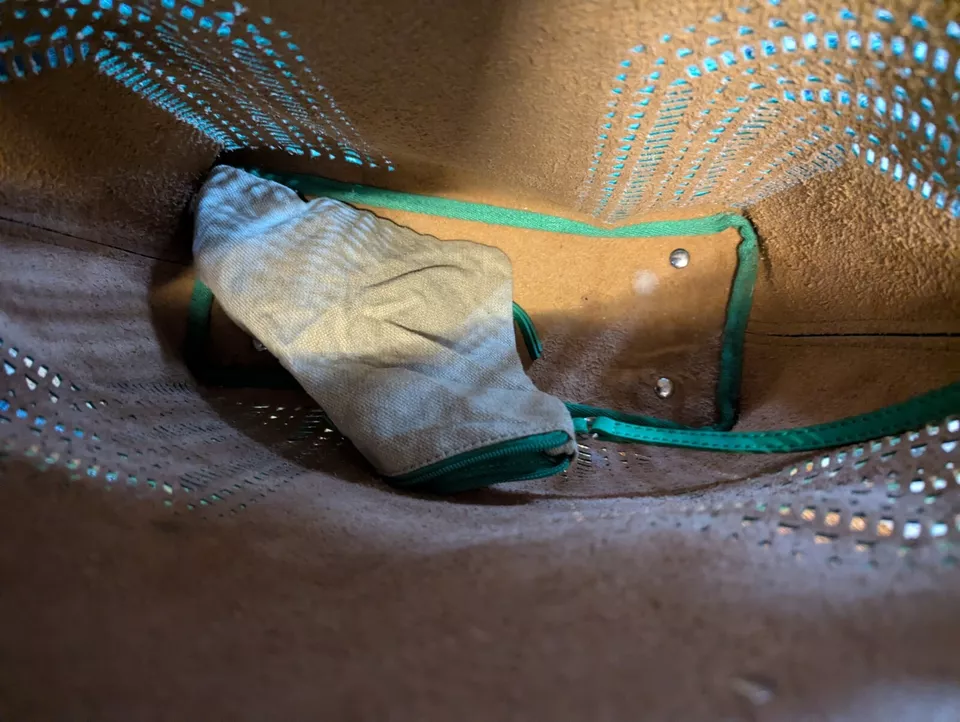 Stella And Dot Crossbody Bag Kelly Green Fillmore Tote Shoulder Bag W/ Purse - Image 3 of 4