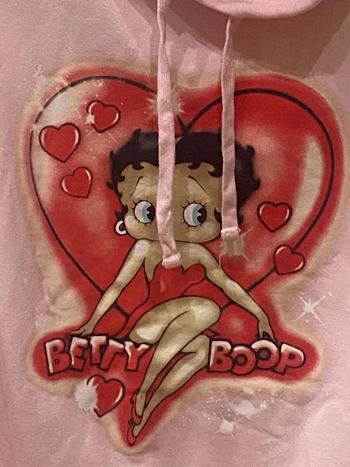 Sudadera con Capucha Bordada Betty Boop Paramount | Rosa Claro | Mujer L Foto 2 de 4