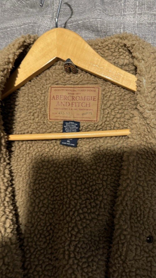 Men’s Vintage Abercrombie And Fitch Trucker Sherpa Jean Jacket Xl eBay