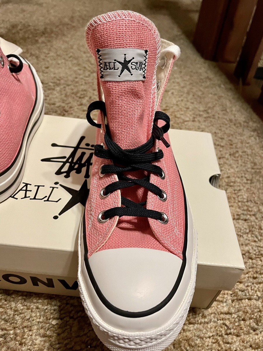 Converse x Stussy - 2022 Surfman All-Star Pink Chuck Hi Converse x Stussy - 2022 Surfman All-Star Pink Chuck Hi