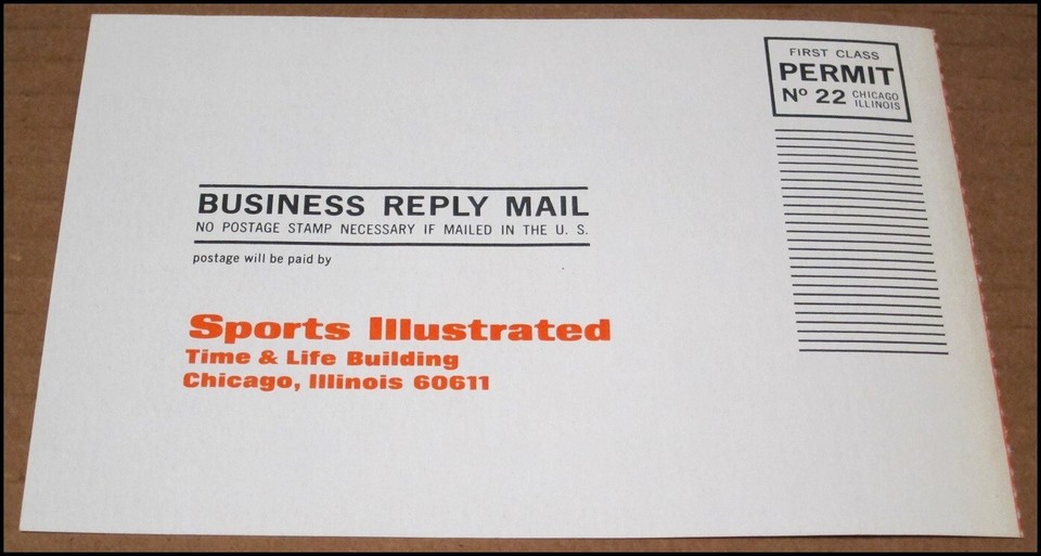 1971 Sports Illustrated Promo Advertisement Card Surfing Swimsuit 6x4