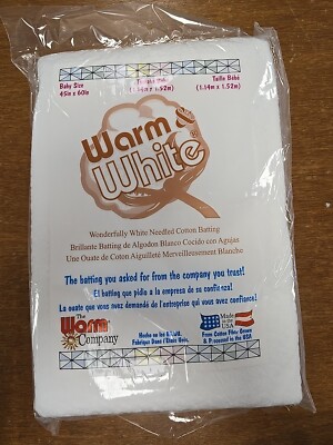 Warm Company warme und weiße Baumwollwatte Baumwollwatte 45'' x 60'' Babygröße