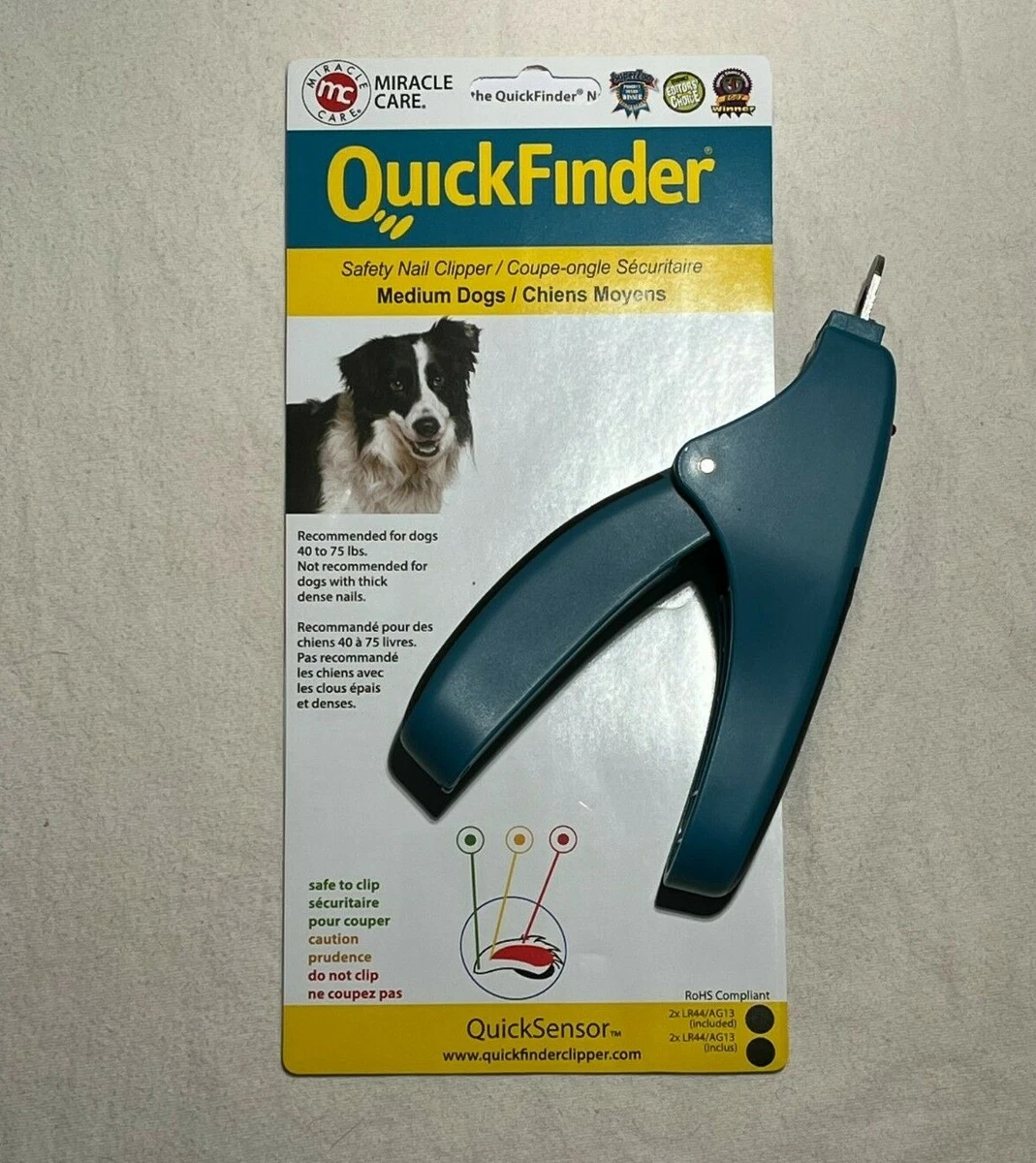 QuickFinder Safety Nail Clippers - Medium Dogs - 40 To 75 Lbs(4782) NOS/NWT  | eBay