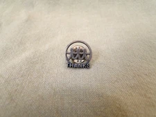 Vintage "THANKS" People Holding Together Hand Metal Pinback