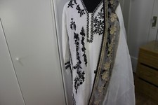 Party wear Agha Noor Salwar Kameez 3 pcs set - Body size 38''-40''