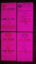 1993-1996 CHICAGO WHITE SOX FULL SEASON RESERVED PARKING PASSES TICKETS 4 YEARS